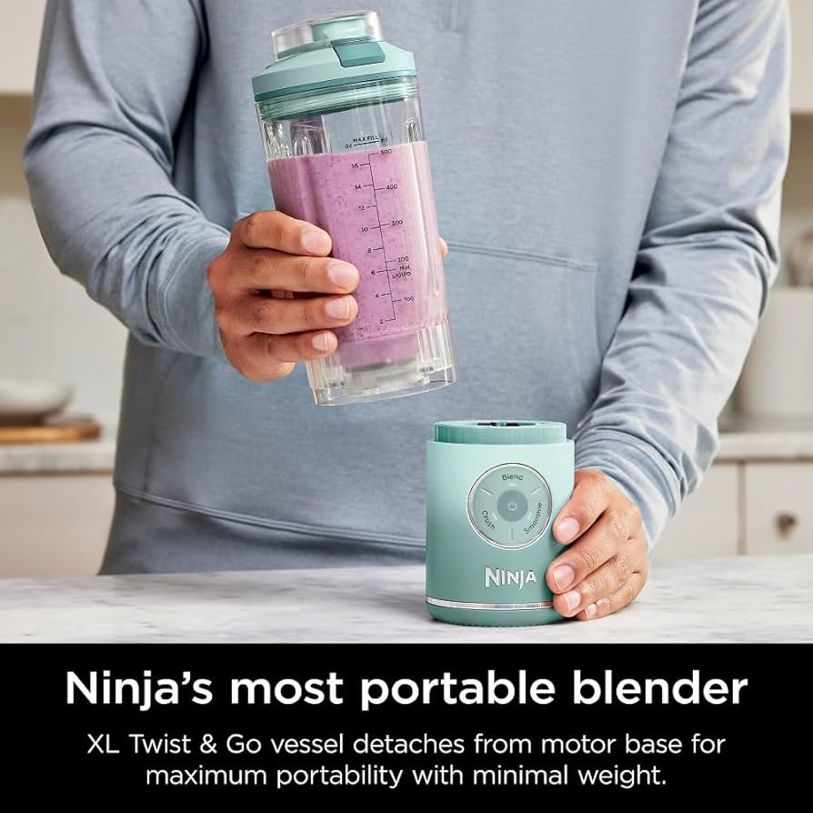 新品NINJA☆BlASTMAX Amazon.com: Ninja Blast Max, Portable Blender + Twist & Go